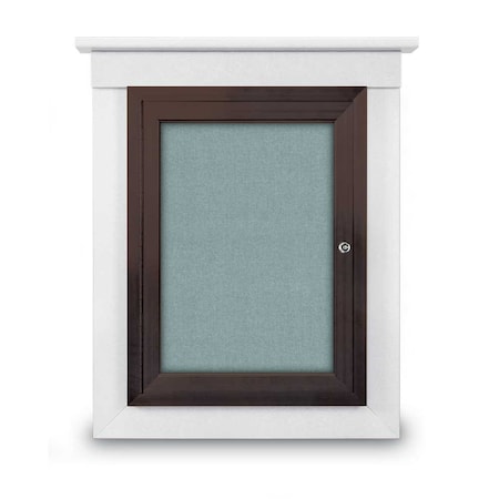 United Visual Products Sliding Glass Enclosed Letterboard, 72"x4 UV9008ACS-BLACK-GREY